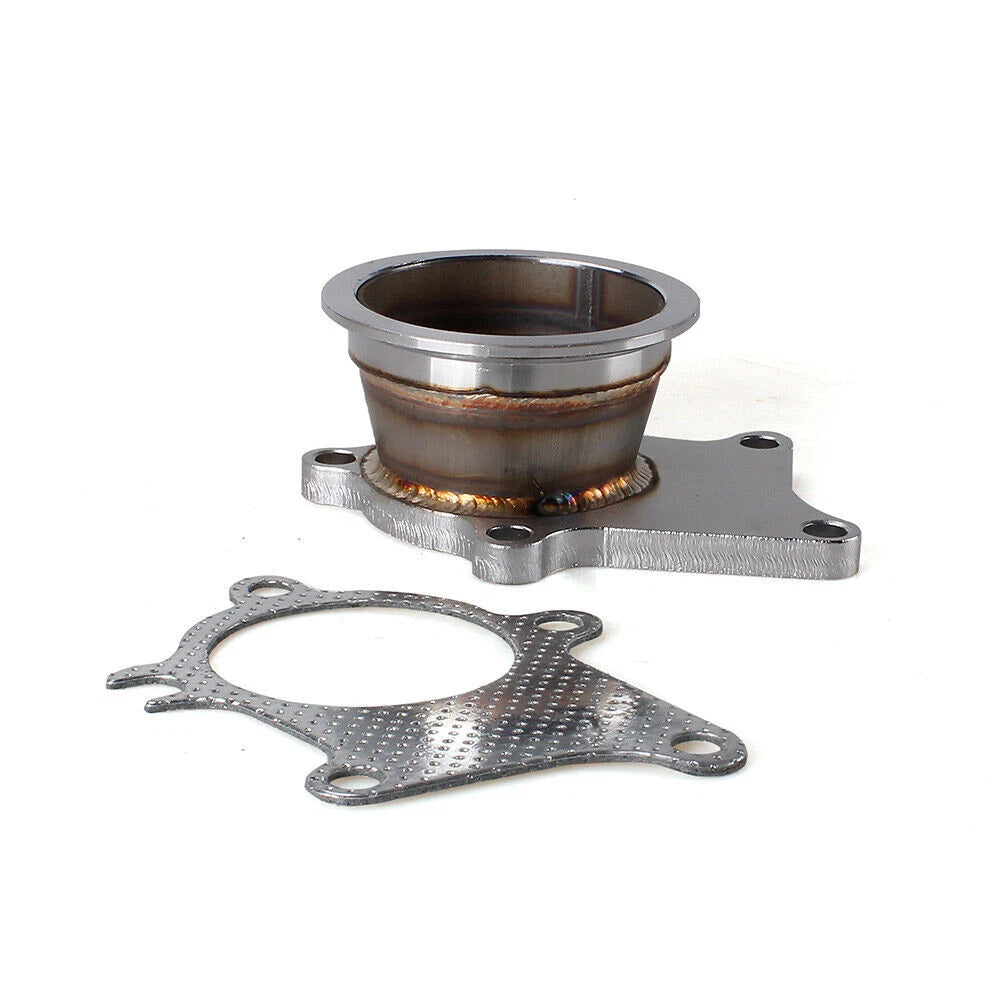 5 Bolt Turbo Flange to 3" V Band Conversion Adaptor for T3 T3/T4