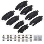 Front & Rear Ceramic Brake Pads Kit for Buick Encore (2013–2017), Verano (2012–2017)