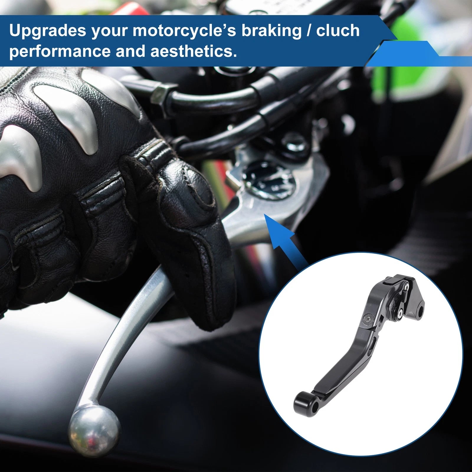 Adjustable Brake Clutch Lever for Honda X11 (1999–2002) Titanium Black