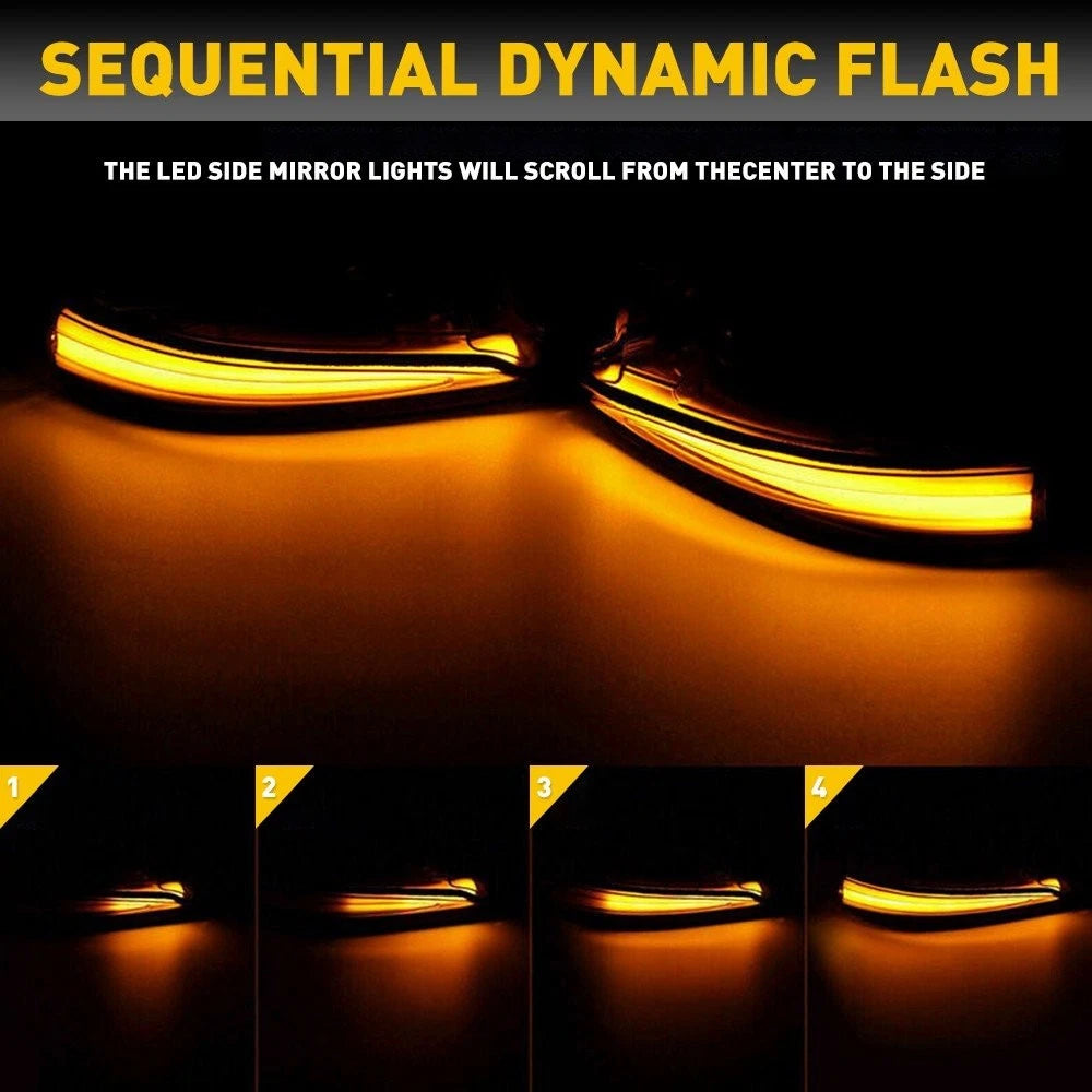 Set of 2 LED Side Mirror Turn Signal Lights for Lexus LM & Toyota RAV4 (2019–2023)