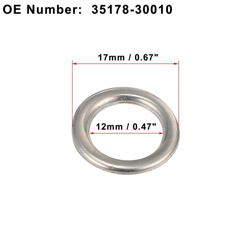 15pcs Engine Oil Drain Screw Gasket M12 for Toyota Tacoma (2009–2019)
