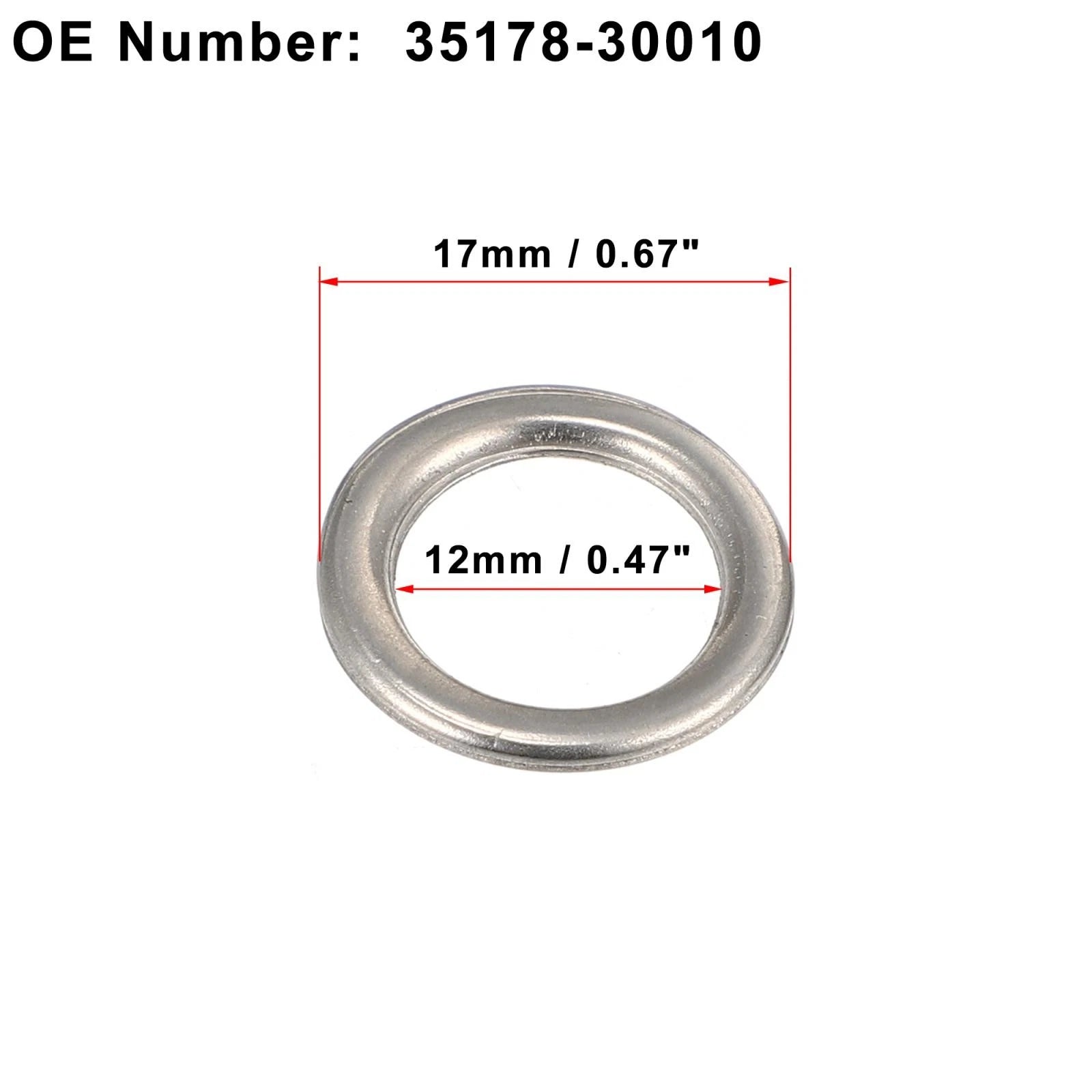 15pcs Engine Oil Drain Screw Gasket M12 for Toyota Tacoma (2009–2019)