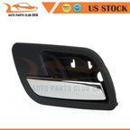 Black & Chrome Rear Interior Door Handle for Chevy GMC (2007–2014)