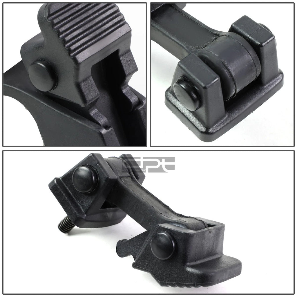 Hood Latch Lock Catch Mount Kit for Jeep Wrangler JK (2007–2017) - Matte Black