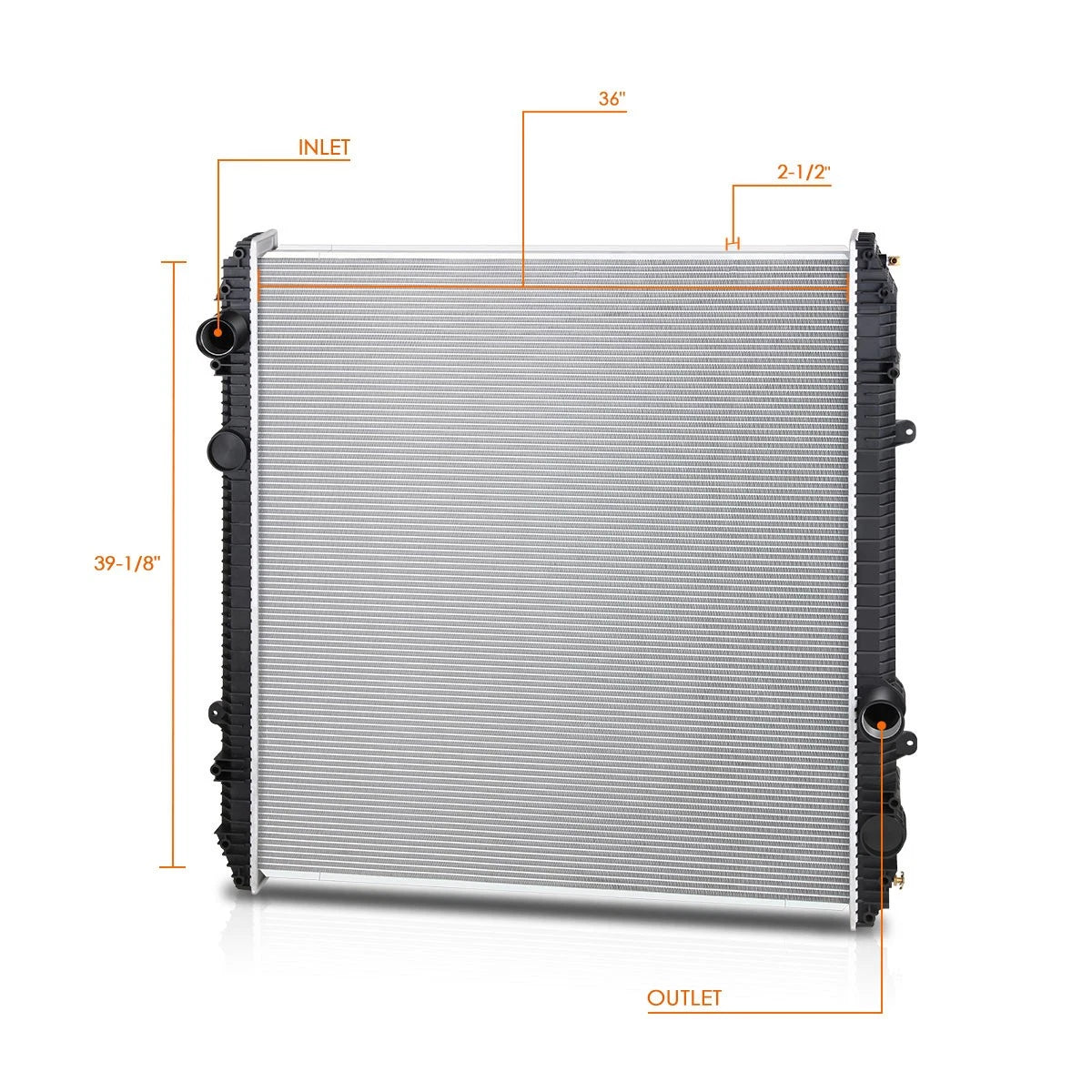 3-Row Aluminum Cooling Radiator for Ford LT Sterling Truck (1996–2007)