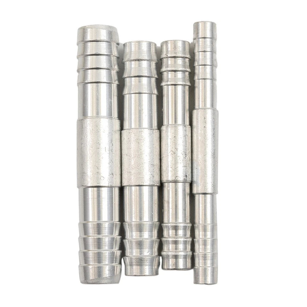 Set of 4 A/C Hose Barb Straight Splice Push In Fittings #6 #8 #10 #12