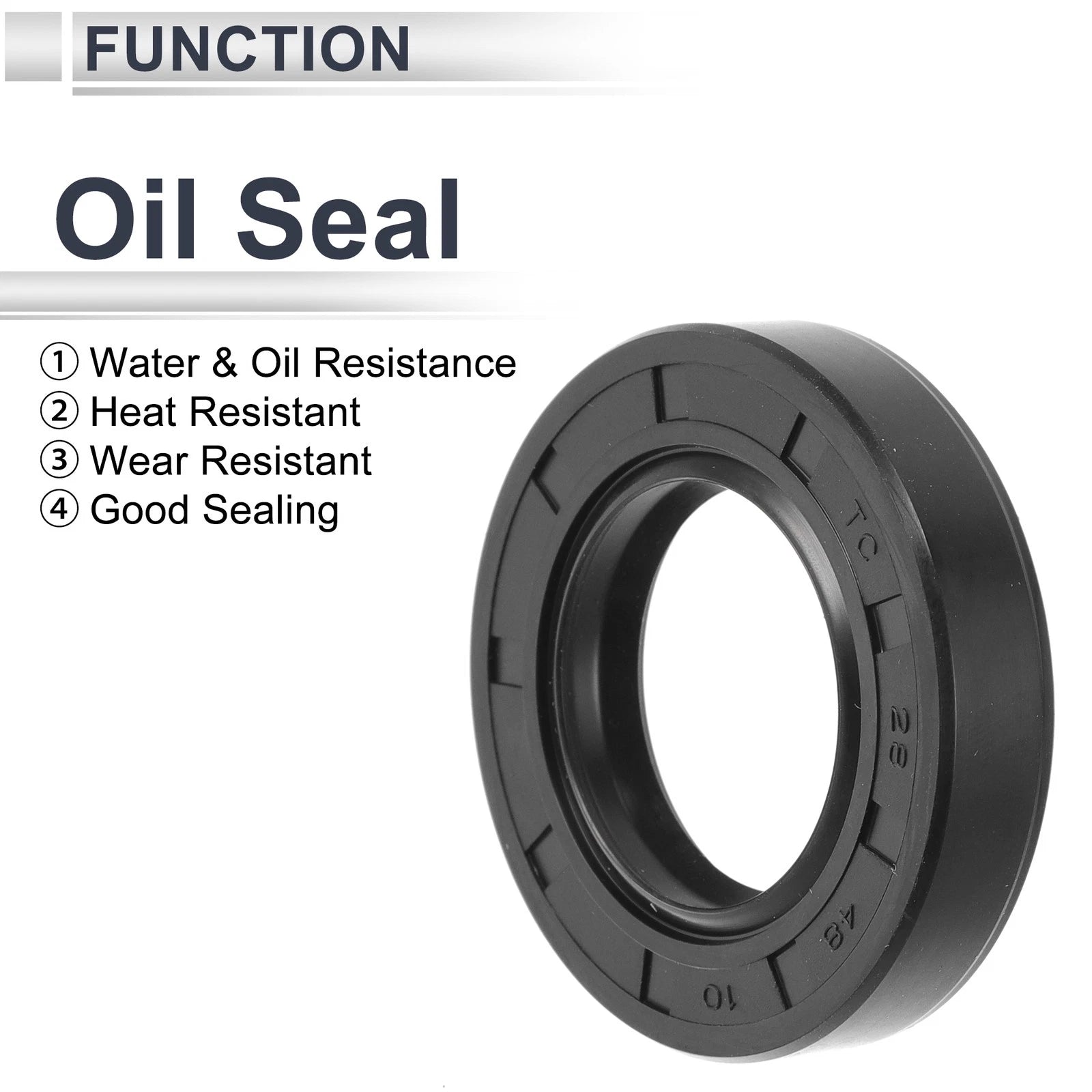 Set of 5 Oil Seal Rotary Shaft Seal TC Ring 28x48x10mm Nitrile Rubber