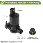 Windshield Washer Pump w/Grommet for Nissan Rogue (2014–2020)