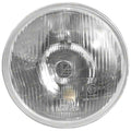 7" Sealed Beam 178mm Round Glass Lens Headlight Pair H4 Type for Make Model