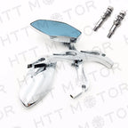 Chrome Rearview Mirrors for Harley Davidson FLHT FLHR Road King
