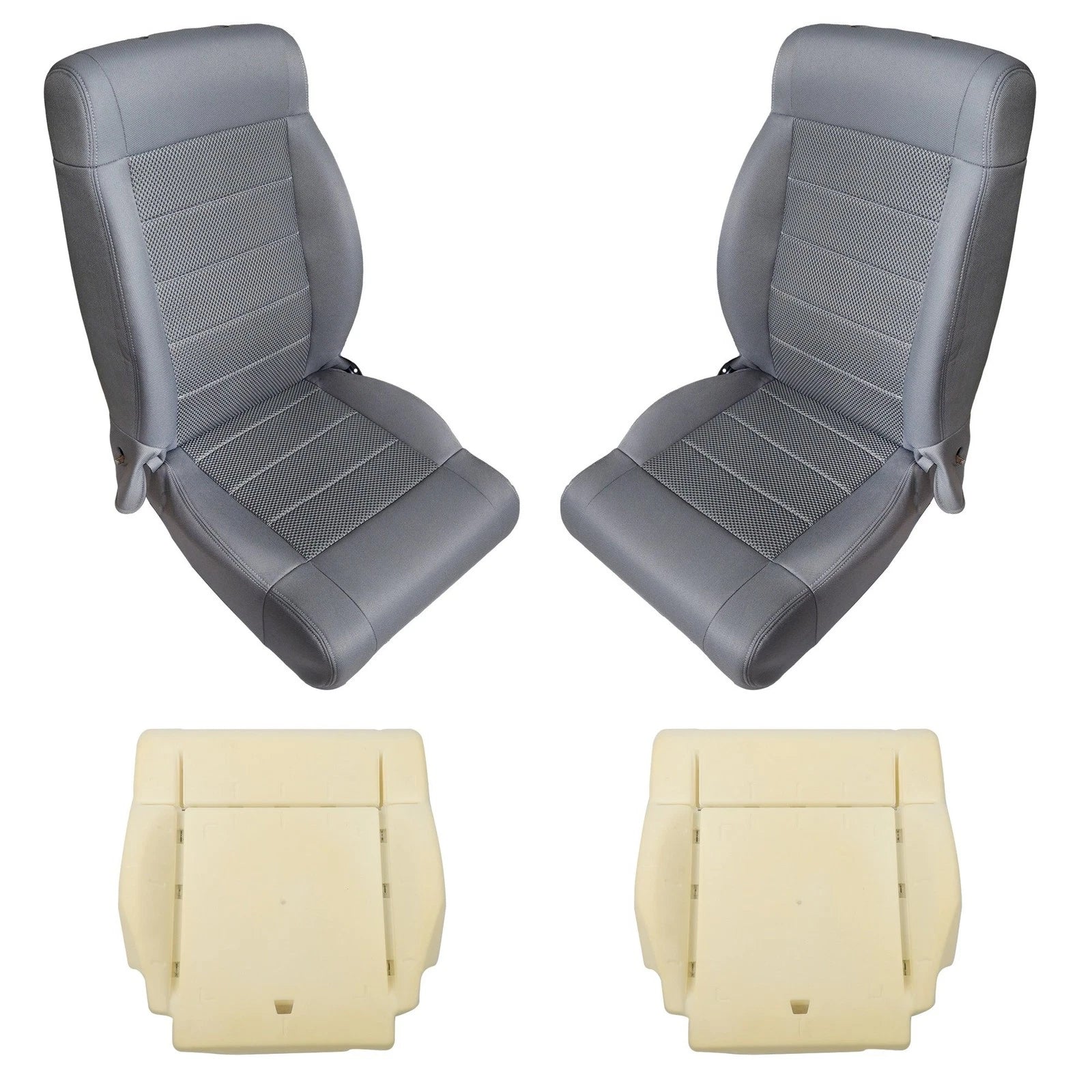 Set of 2 Seat Covers with Foam for Jeep Wrangler (2007–2012)
