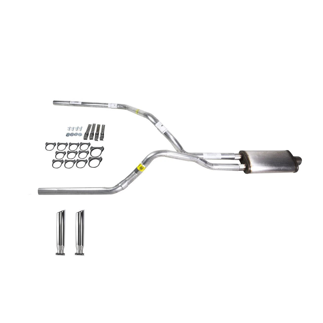 Dual Exhaust 2.5" Stainless Muffler with RC Tip for Ram (2009-2013)