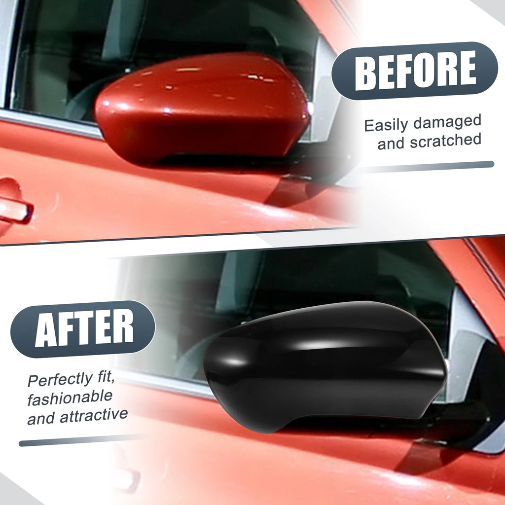 Right Side Mirror Cover Cap for Nissan Qashqai J10 (2007–2014) Gloss Black