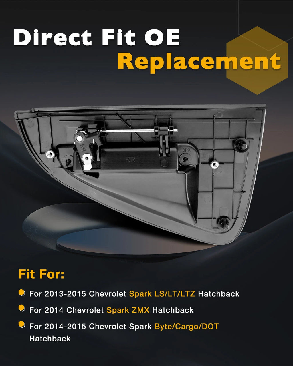Rear Right Outside Door Handle Assembly for Chevy Spark (2013–2015)