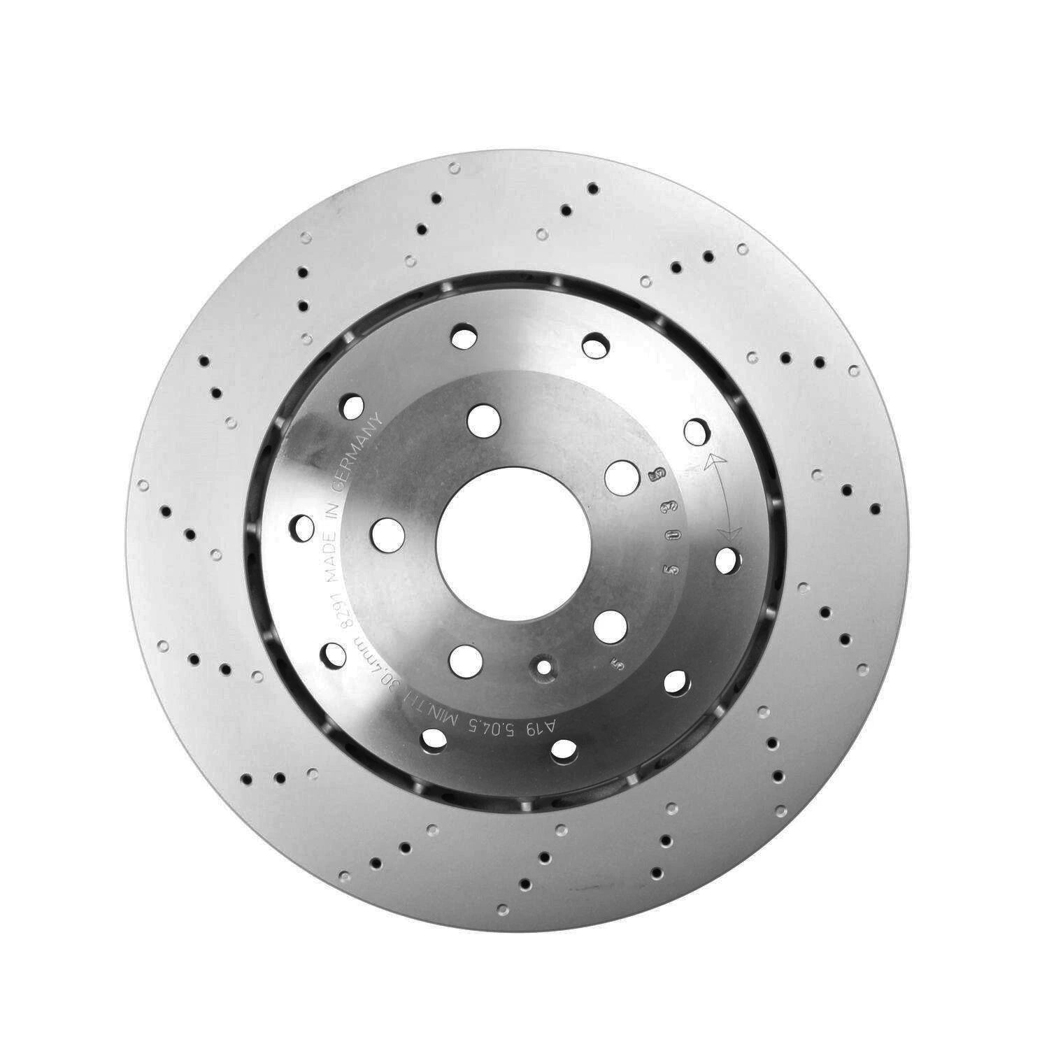 356mm Drilled Composite Vented Brake Disc Rotor for Audi R8 (2007–2023)