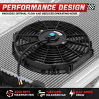 2X 10" Electric Racing Radiator Fan for Universal Applications (12V)