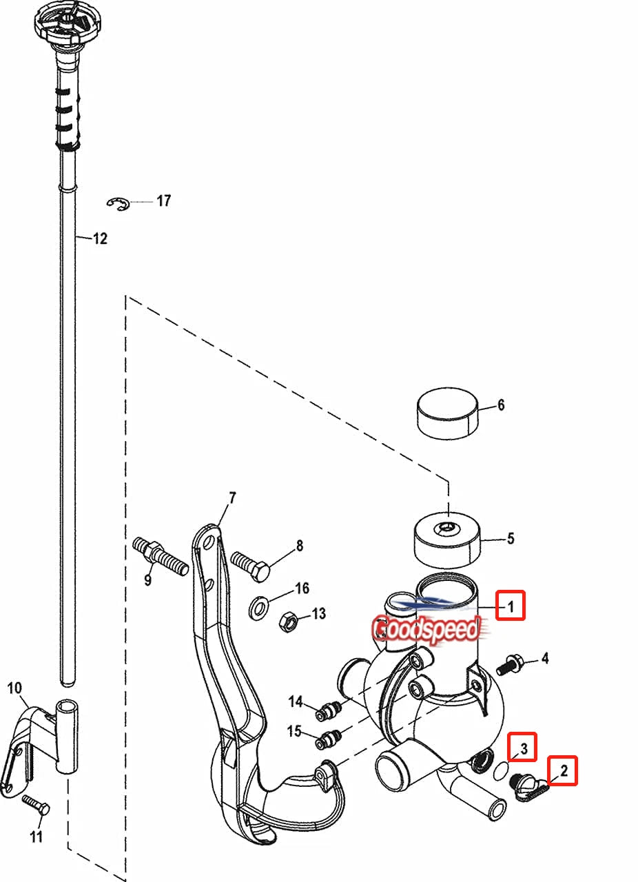 Water Distribution Housing 863631T1 for Mercury Mercruiser (Inboard/Sterndrive)