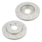 Drilled & Slotted Front Brake Rotors for Nissan Armada 2005–Titan 2005–2007 (2PC)