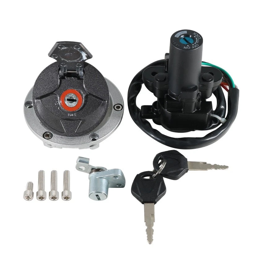 Ignition Key Switch Fuel Tank Cap Set for Kawasaki BR250 Z250SL (2014–2016)