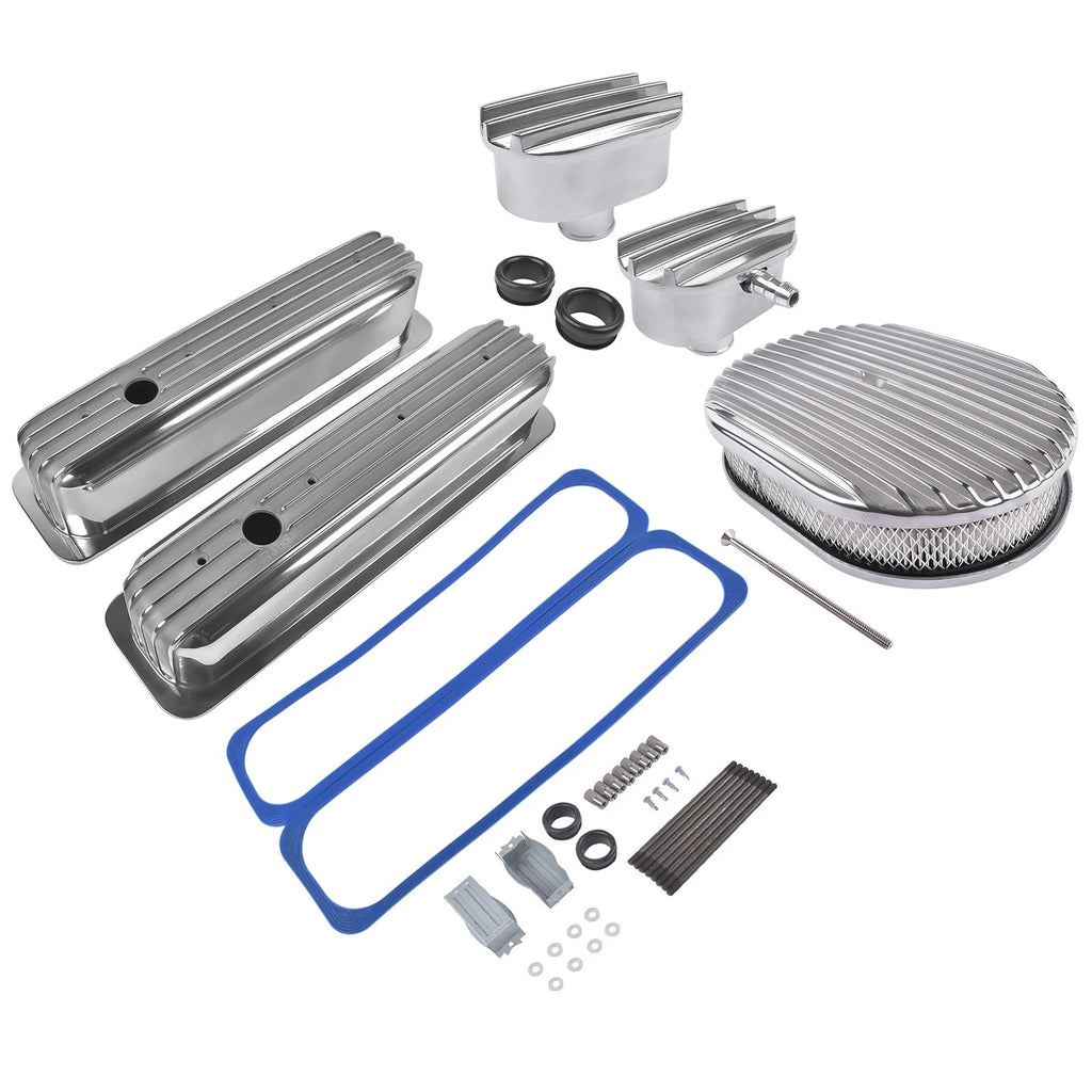 12" Air Cleaner Dress Up Kit for Chevy Small Block 327 350 (1969–1986)