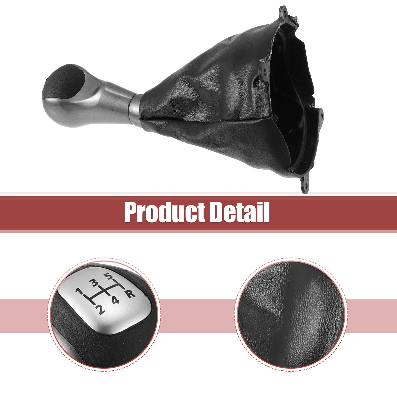 Set of 1 Manual Gear Shift Knob 5 Speed for Honda Civic (54102-SNA-A01)