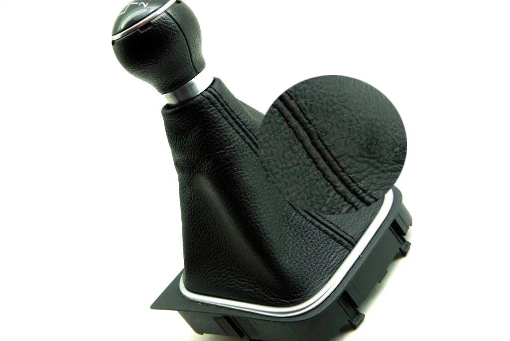 Manual Shift Boot for VW Jetta Vento Bora MK5 (2005–2012) Black Leather Synthetic