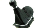 Manual Shift Boot for VW Jetta Vento Bora MK5 (2005–2012) Black Leather Synthetic