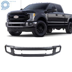 Black Steel Split Front Bumper for Ford F250 F350 (2020–2022) with Fog Light Holes
