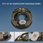 Set of 4 Electric Trailer Brake Assemblies for 3500 lbs Trailers (10"x2-1/4")