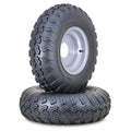 2 Wanda ATV Tires & Wheels 22X7-10 4x110mm PCD 2+3 Offset Silver Wheel