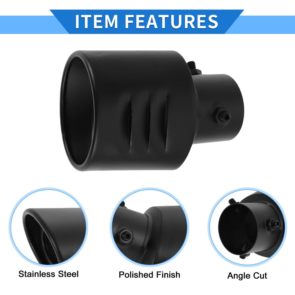 2.36" Exhaust Muffler Tip Pipe for Suzuki Hustler MR52S MR92S Black