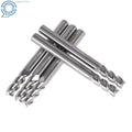 5 Pack 3/16" 3 Flute Carbide End Mill for Aluminum