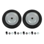 Set of 2 Solid Tires for 14.5x4-8 Wheels with Toothed Tread