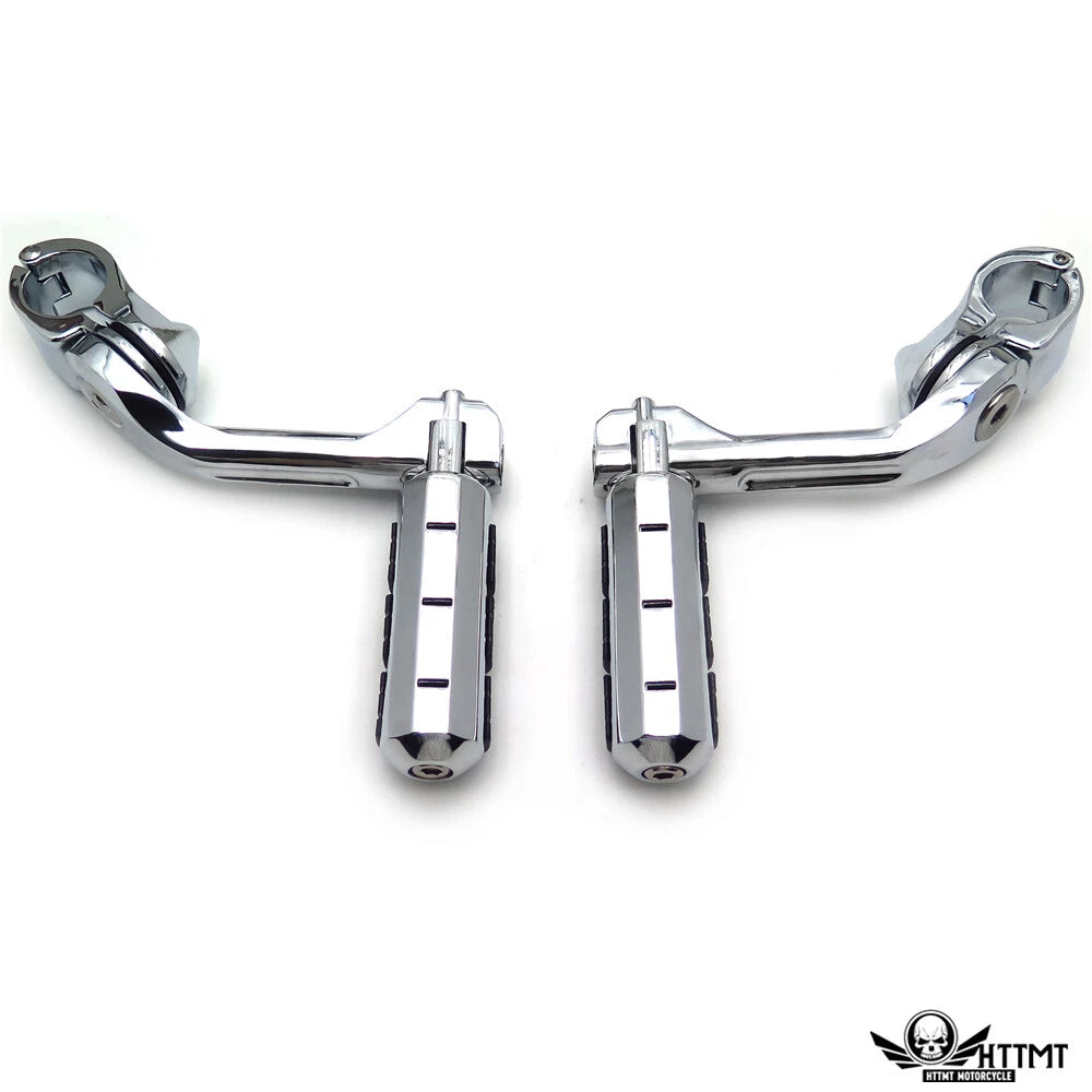 Chrome 5" Long Foot Peg Kit for Honda VLX600 DLX600 Shadow (1996–2007)