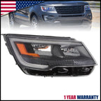 LED Headlight for Ford Explorer Sport (2016–2018) - Black Bezel, Passenger