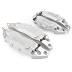 4 x 3D Metal Brake Caliper Covers for Universal Car Front & Rear Silver