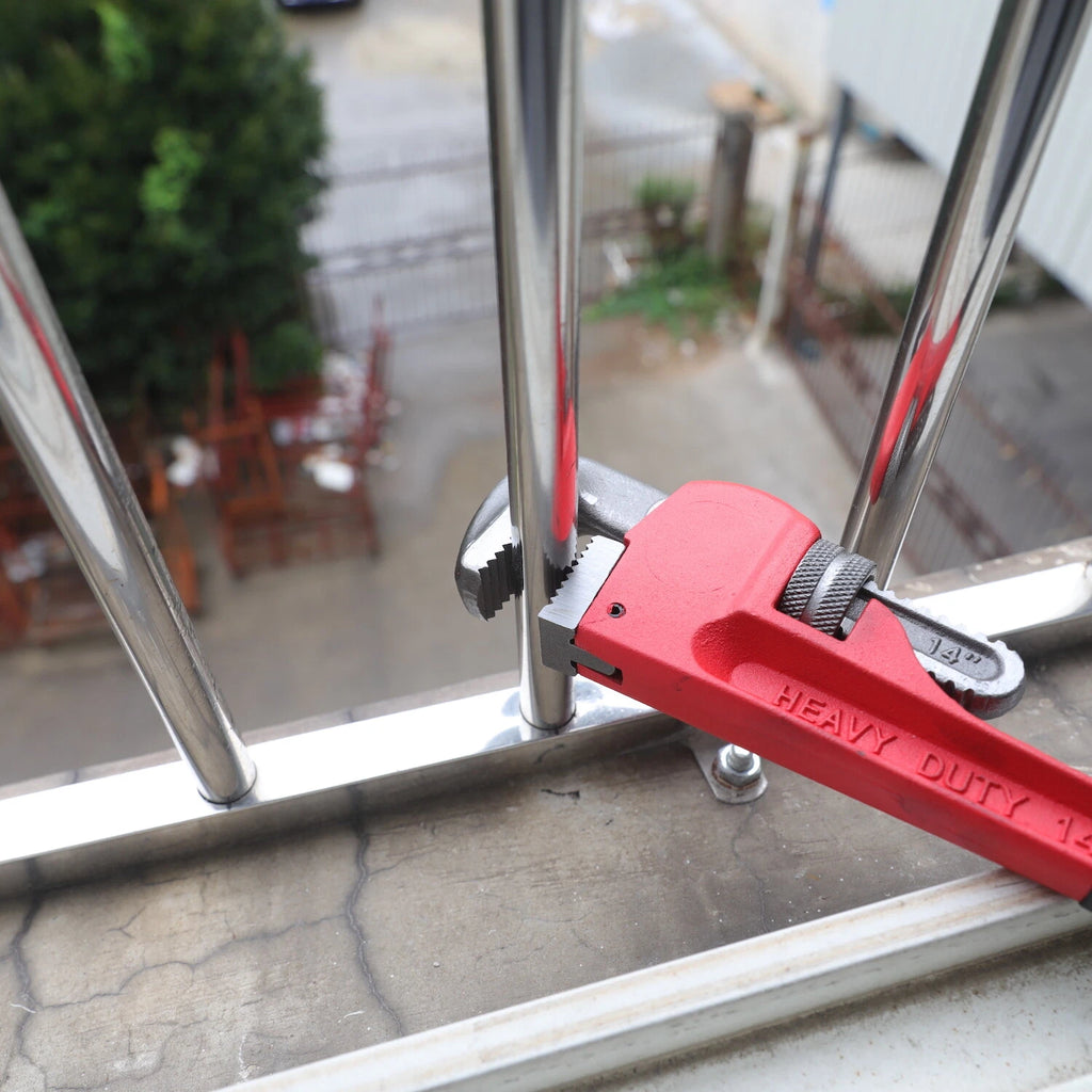 10in Cast Iron Pipe Wrench Heavy Duty Adjustable Spanner