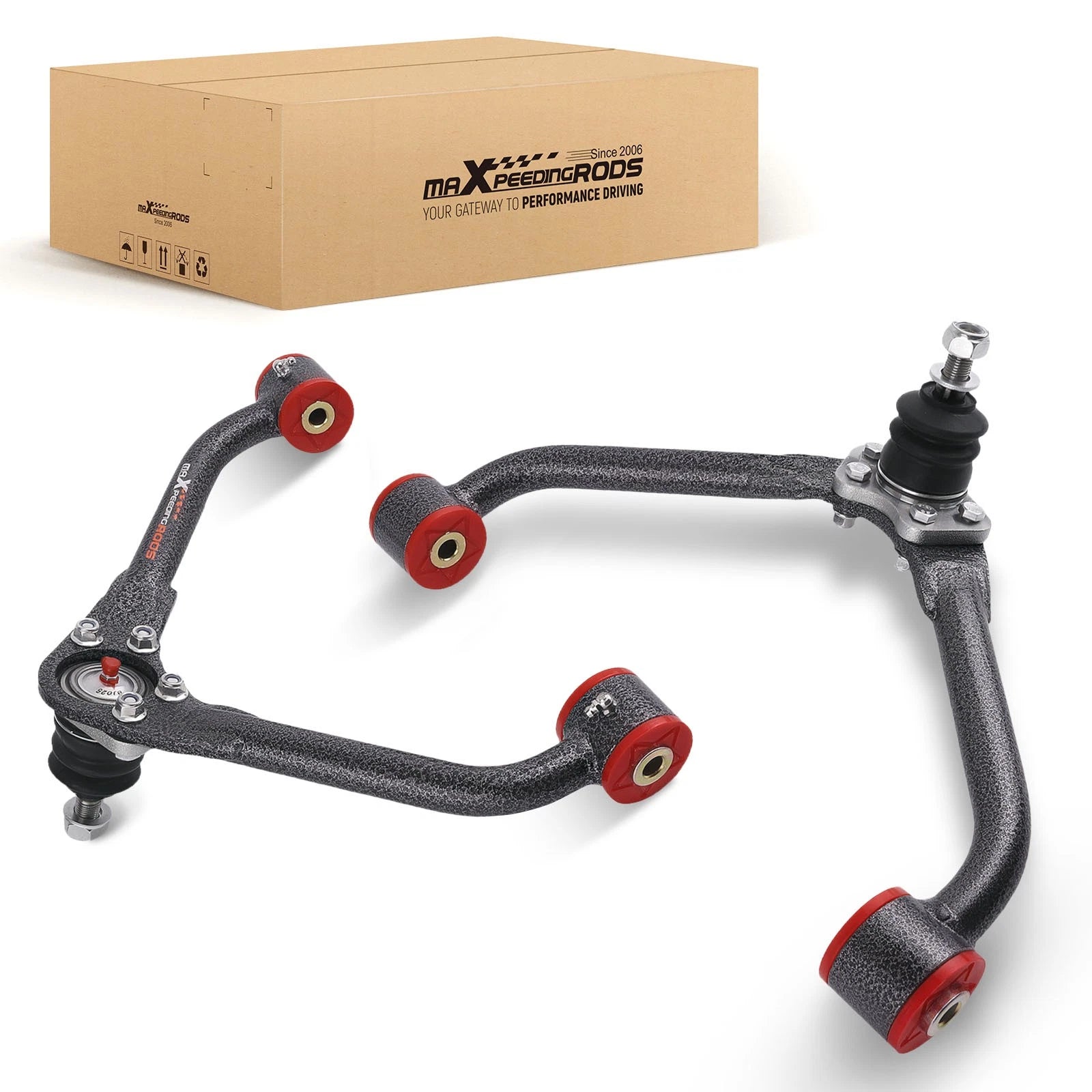 Front Upper Control Arms Set of 2 Poly Bushings for Jeep Liberty (2002–2007)