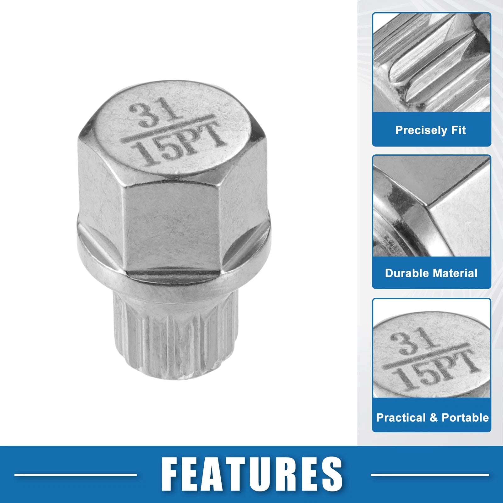 31/15PT Wheel Screw Lock Lug Nut Kit for BMW 