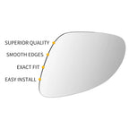 Mirror Glass for Mercedes CLK SL SLK AMG Right Passenger Side (With Adhesive)