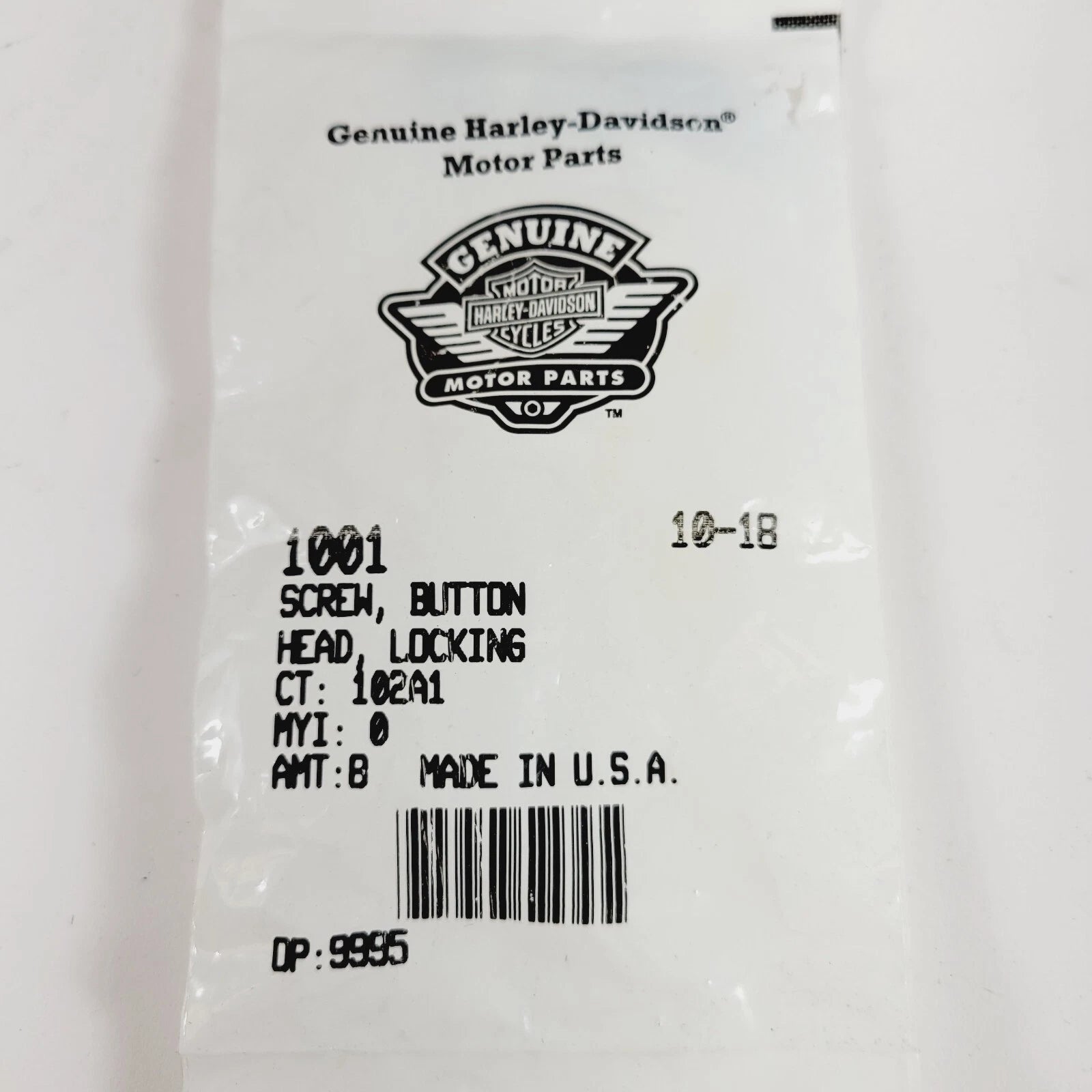 8-Pack Button Screw for Harley-Davidson (1001)