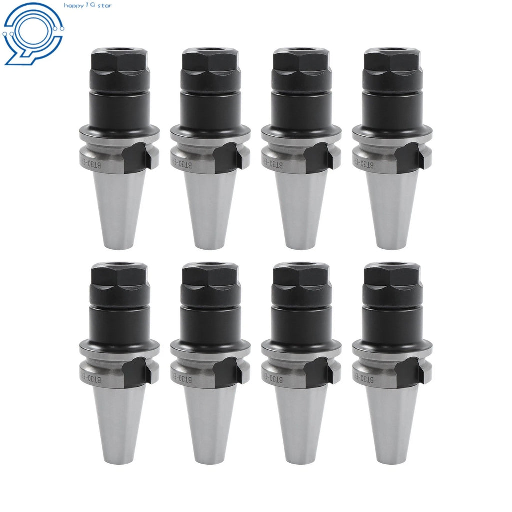 Set of 8 BT30 ER20 70L Collet Chucks for CNC Milling Center