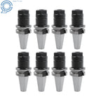 Set of 8 BT30 ER20 70L Collet Chucks for CNC Milling Center