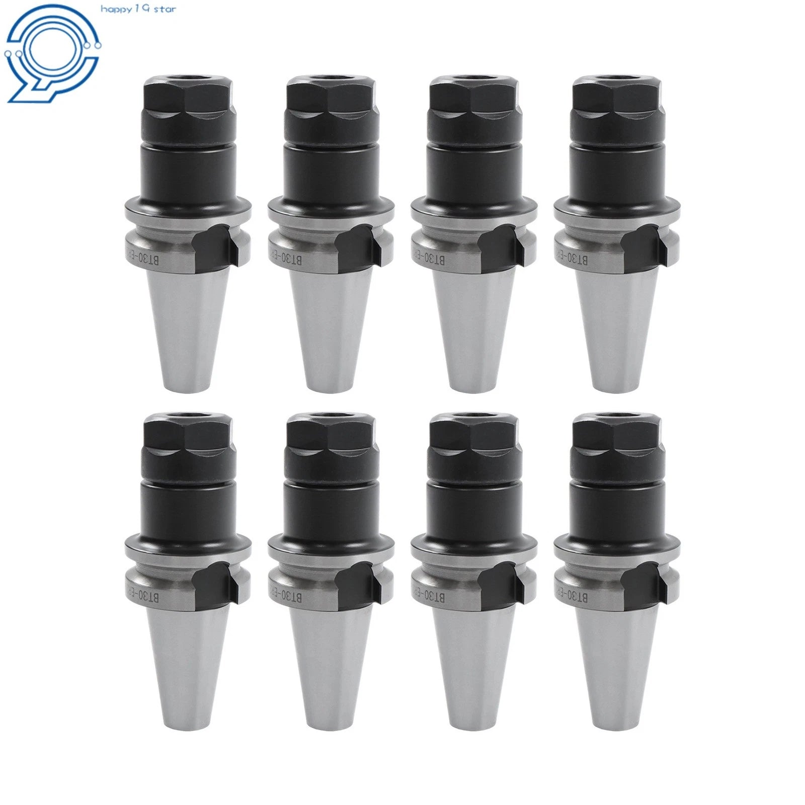 Set of 8 BT30 ER20 70L Collet Chucks for CNC Milling Center
