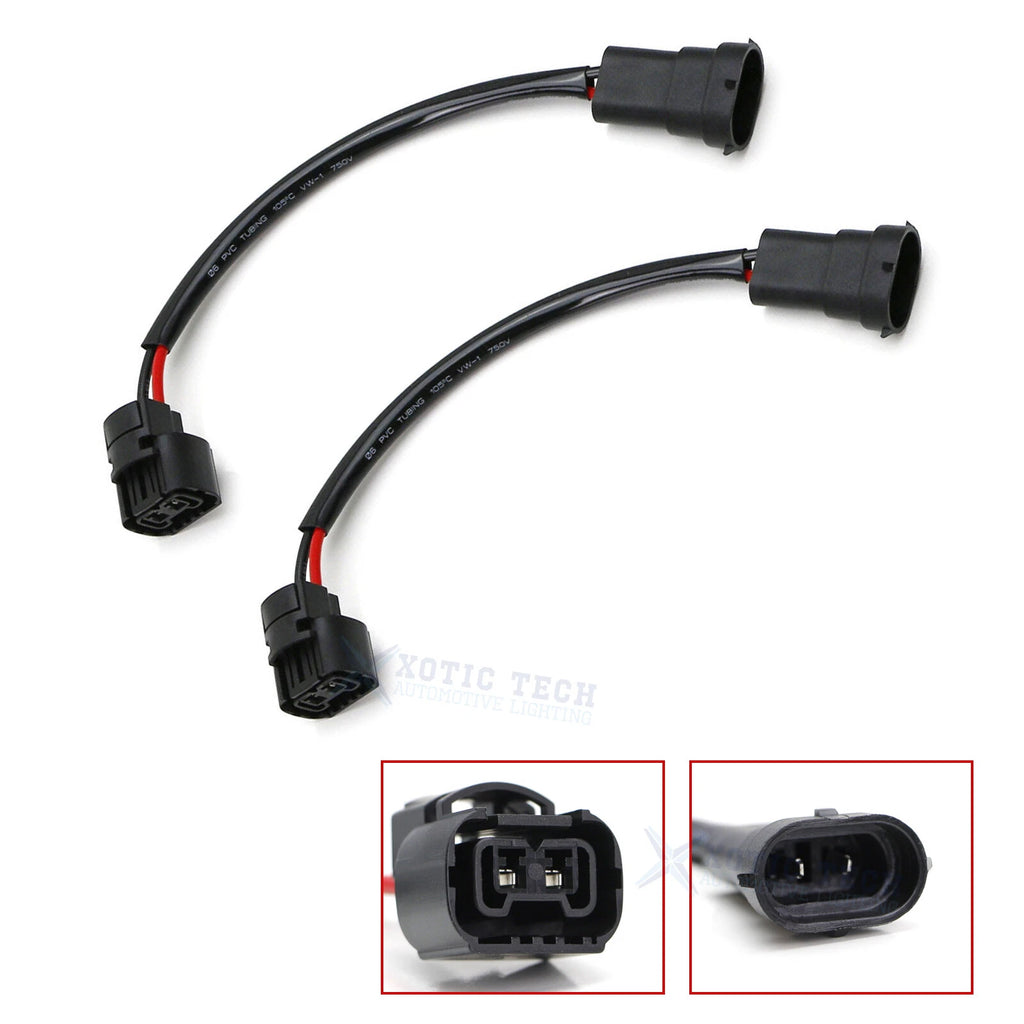 H11 H8 to 5202 2504 Socket Conversion Pigtail Harness Wires for Retrofit (2011–2024)