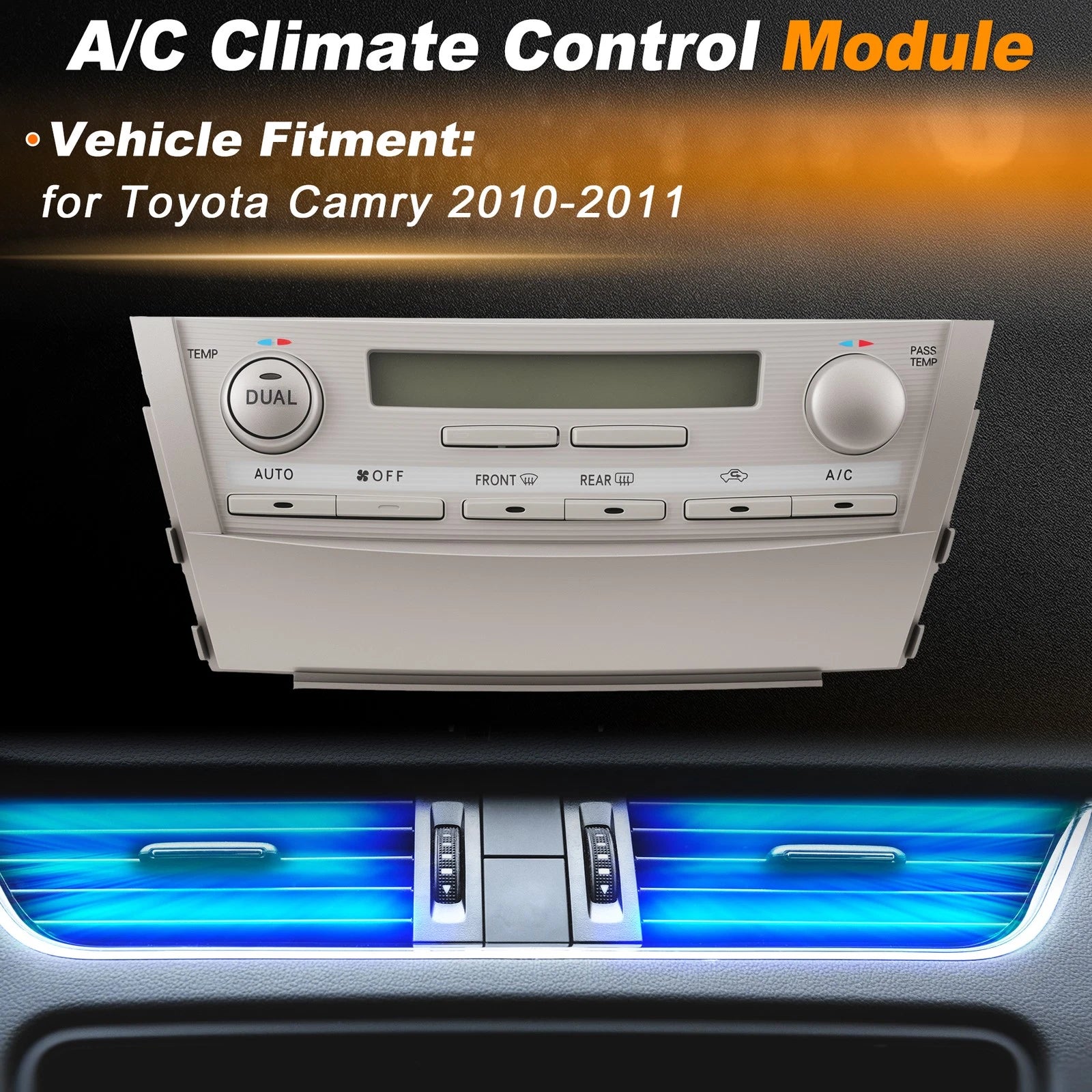 A/C Heater Climate Control Switch Module for Toyota Camry (2010–2011) 5590006241