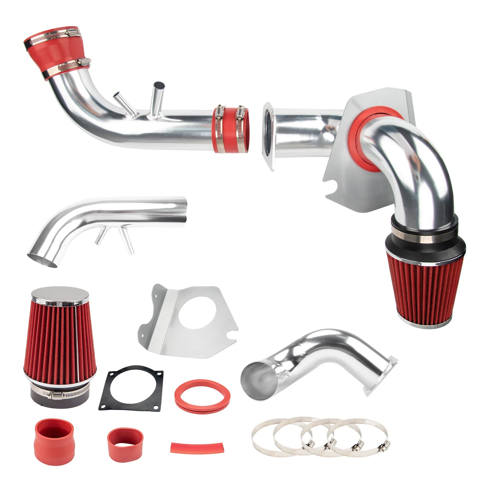 Cold Air Intake Filter for Ford Mustang GT (1996–2004) 4.6L V8 (Red)
