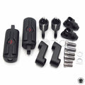 Black Skull Head Foot Peg Rests Male Mounts for Harley-Davidson (1" 25mm)