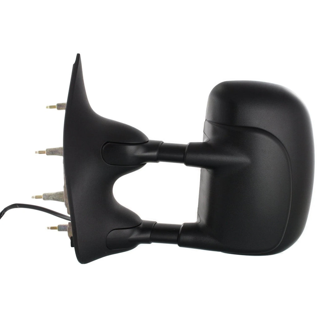 Towing Mirror Set for Ford E-350 Super Duty (2002–2008) Power Textured Black