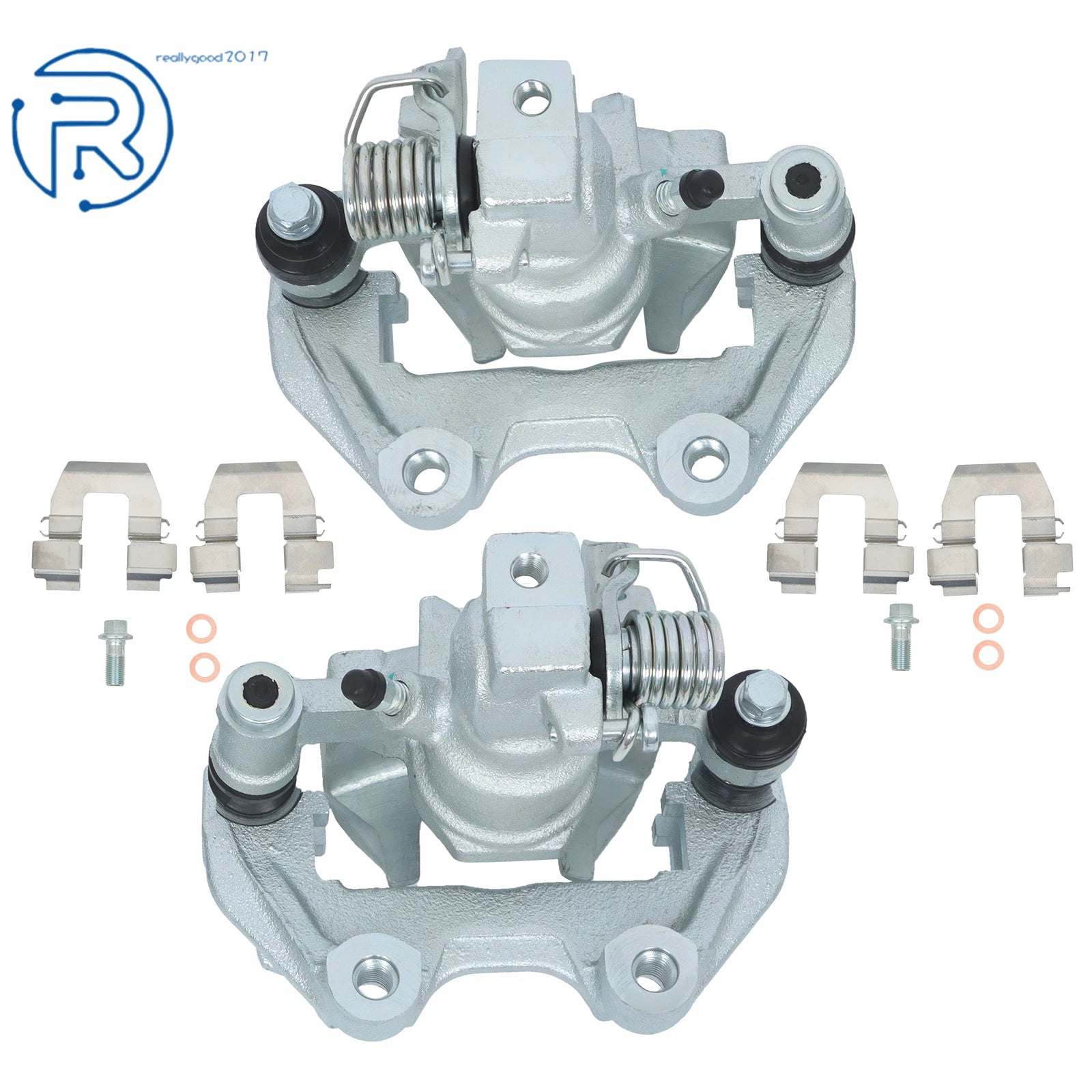 2X Rear Disc Brake Caliper w/ Bracket for Buick LeSabre Pontiac Bonneville (2000–2005)